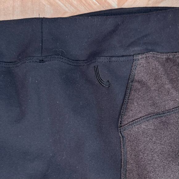 Lole Brown/Brown Two Tone Pull On Leggings Womens Medium Mid Rise Elastic Waist - Picture 6 of 10